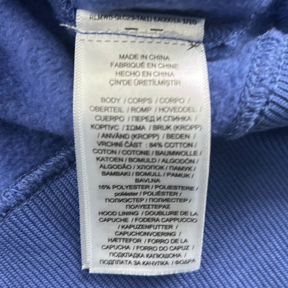 Polo Ralph Lauren blue cropped hoody size XS NWT - Picture 4 of 8